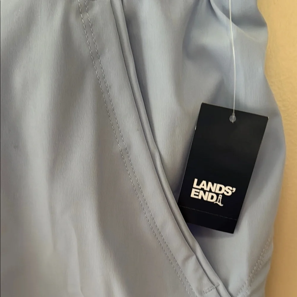 NEW LANDS’ END Soft Cloud Blue Women's Swim Shorts - Picture 2 of 9